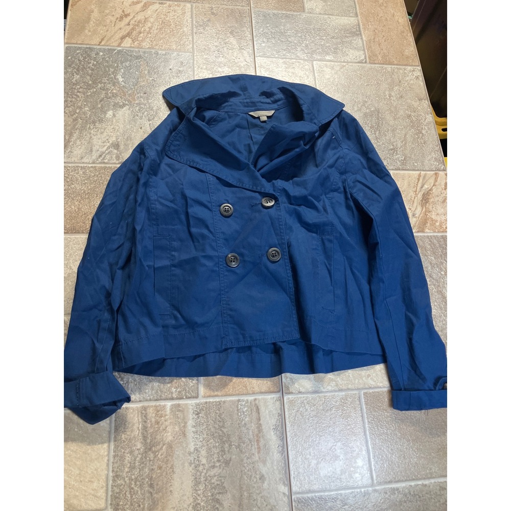 Rubbish Blue Double Breasted Cropped Jacket‎ Size L